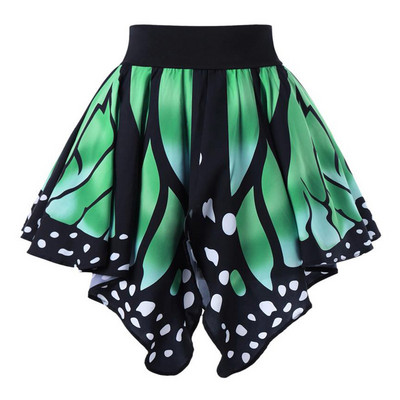 Harajuku magas derekú fekete pillangós szoknyák divatos női lányok szexi elasztikus derekú szabálytalan egyenruha redőzött szoknya Jupe Femme