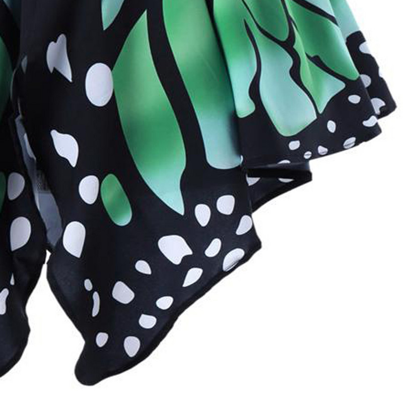 Harajuku magas derekú fekete pillangós szoknyák divatos női lányok szexi elasztikus derekú szabálytalan egyenruha redőzött szoknya Jupe Femme