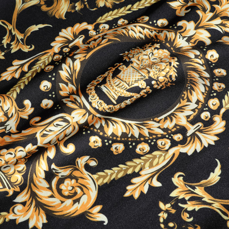 Jarné letné elegantné štíhle midi sukne plus size šaty 2022 nová móda pre ženy kancelárske retro zlatá potlačená sukňa s bokmi