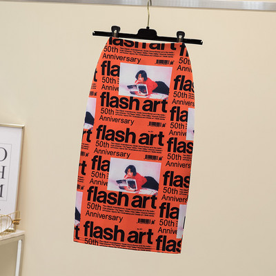 Letná móda modrá kvetinová potlač dámske ceruzkové sukne s vysokým pásom, kancelárske dámske midi sukne, dámske nohavice Saias Faldas, dievčenské spodné diely 2022