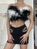 Seksīgi dobas metāla ķēdītes Mini svārki sievietēm Apģērbi Modes Mujer Streetwear Rāvējslēdzējs ar augstu vidukli Silm Īss Gurnu aptinums Faldas