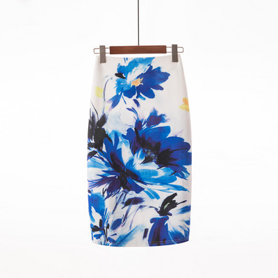 Ženska odjeća Suknje Ljeto Pencil suknja s printom cvijeća Ležerne suknje do koljena Faldas Mujer Moda Jupe Femme Suknje Jesen Novo