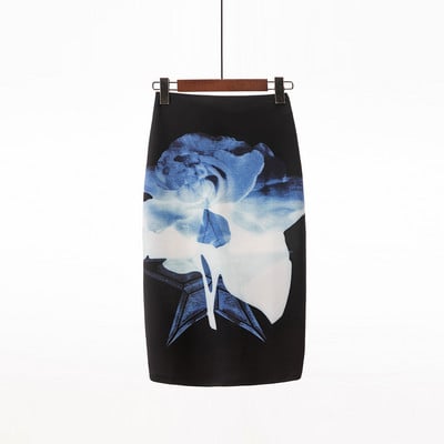 Ženska odjeća Suknje Ljeto Pencil suknja s printom cvijeća Ležerne suknje do koljena Faldas Mujer Moda Jupe Femme Suknje Jesen Novo