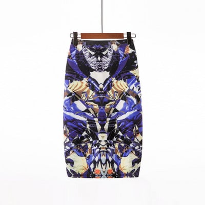 Ženska odjeća Suknje Ljeto Pencil suknja s printom cvijeća Ležerne suknje do koljena Faldas Mujer Moda Jupe Femme Suknje Jesen Novo