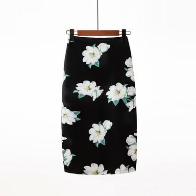 Ženska odjeća Suknje Ljeto Pencil suknja s printom cvijeća Ležerne suknje do koljena Faldas Mujer Moda Jupe Femme Suknje Jesen Novo