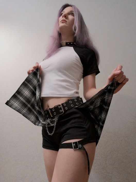 Gótikus szoknya Sötét Stílus Redőzött Punk Szabálytalan Hamis Kétrészes Leggings Gyűrűs Szoknya Nadrág Magas Derék A vonalas Harajuku Mini Szoknyák