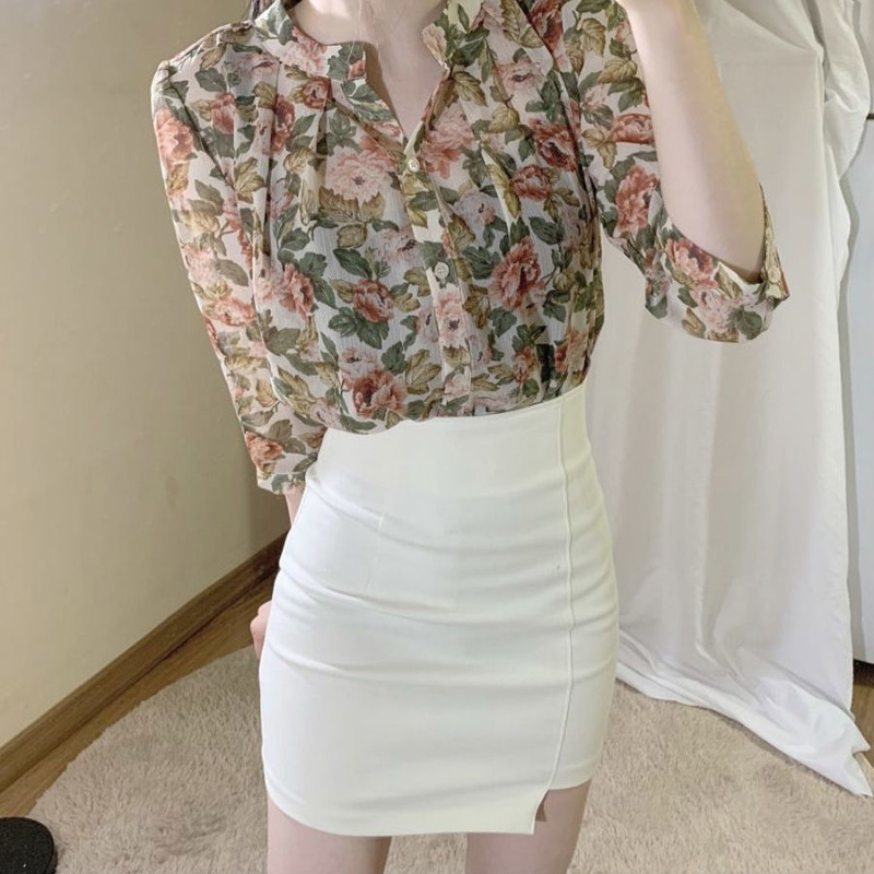 Sijonai Moteriški Bodycon Summer Sexy Mini Vintage Harajuku High Waist A formos biuro moterims Korėjietiško stiliaus Madinga laisvalaikio Visiems tinkami ploni