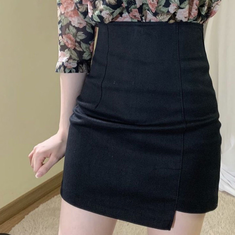 Sijonai Moteriški Bodycon Summer Sexy Mini Vintage Harajuku High Waist A formos biuro moterims Korėjietiško stiliaus Madinga laisvalaikio Visiems tinkami ploni