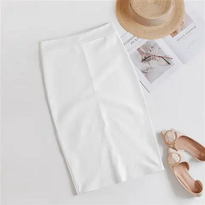 Moodsad kõrge vöökohaga kontori valged seelikud naistele 2022 Elegantne Korea Bodycon must seelik Y2k Seksikas õhuke põlvepikkusega OL pliiatsseelik