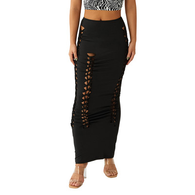 „Betrodi“ moteriškas „Maxi“ sijonas žemu juosmeniu „Bodycon“ sijono tvarsliava, estetiškas 90-ųjų „E“ mergaičių „Grunge“ sijonas Y2K