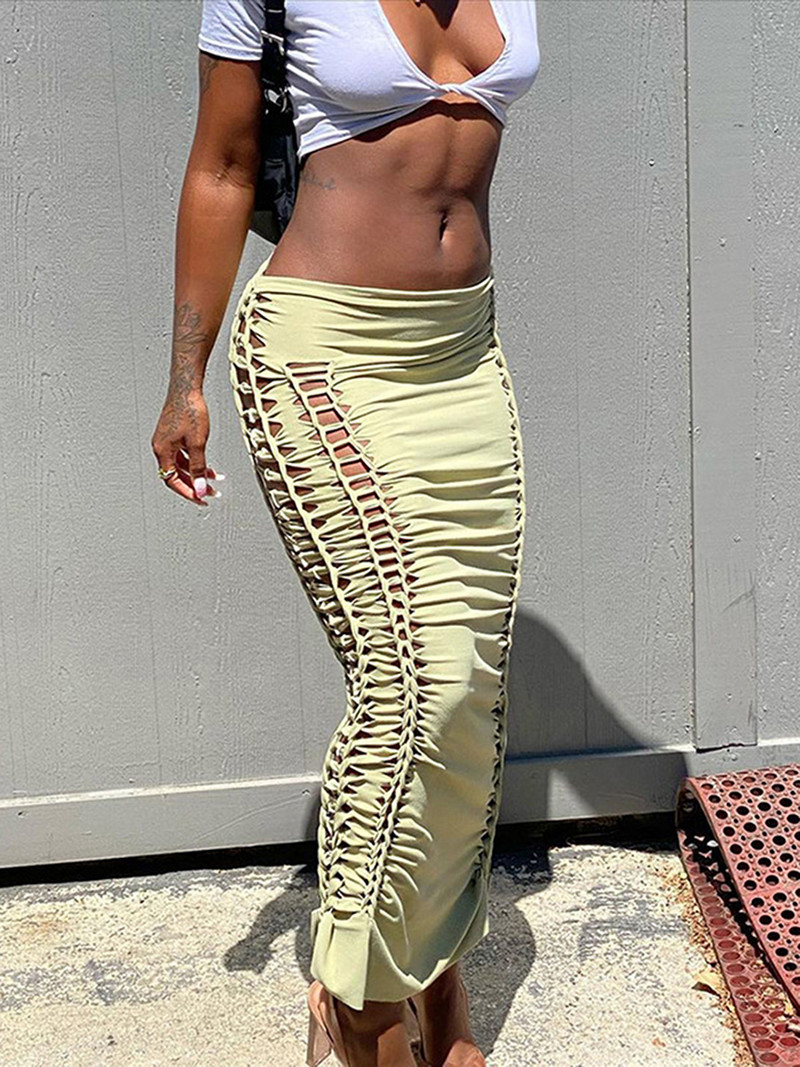 „Betrodi“ moteriškas „Maxi“ sijonas žemu juosmeniu „Bodycon“ sijono tvarsliava, estetiškas 90-ųjų „E“ mergaičių „Grunge“ sijonas Y2K