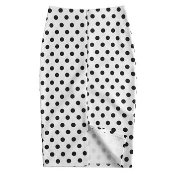 Summe Women Lady Midi Pencil Φούστες Ψηλόμεση Slim Bodycon Vintage στυλ Jupe Official Stretch Falda Κορεάτικη μόδα