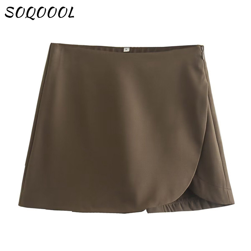 Magas derekú mini szoknya rövidnadrág nőknek 2023 nyár Koreai divat Y2K ruházat Utcai ruházat irodai női alkalmi fehér fekete szoknya