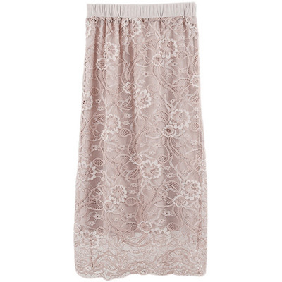 Δαντέλα και στις δύο πλευρές Φορούν φούστες Γυναικεία ιδιοσυγκρασία Γυναικεία Midi Slim Νέο σχέδιο Μόδα Κορίτσι Casual Fit Καλοκαίρι Κορεάτικο στυλ Κομψό