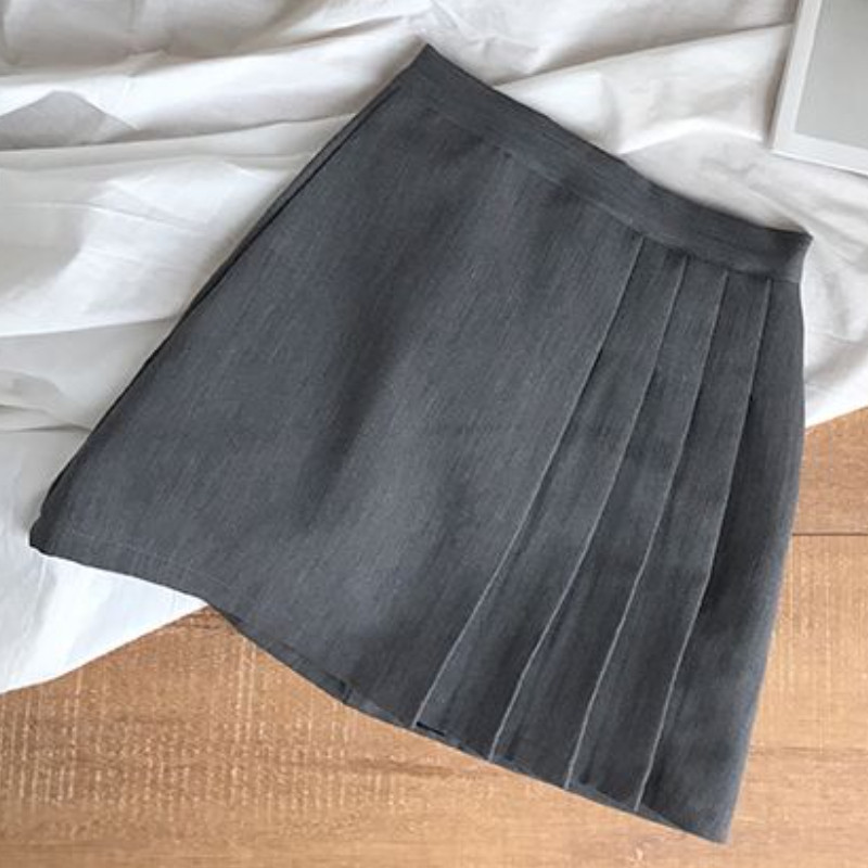 Mini szoknyák Női Szilárd, Gyengéd Alkalmi, Szabálytalan Minden meccs Ulzzang Magas derekú Chic Basic Teens College Utcai ruházat Nyári divat