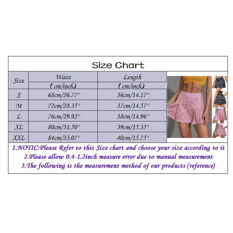 Sieviešu apdrukas tenisa svārki Sporta golfa svārki ar augstu vidukli ar kroku Mini atlētiski skriešanas svārki Sporta Fitness Quick Dry Sporta svārki