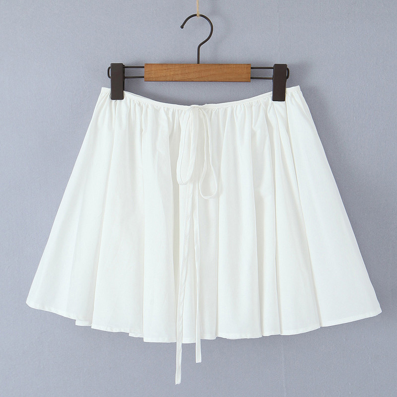 2023-as balettlány fűzős masni cipzáros derékrész, aszimmetrikus, A-bélésű, rovátkolt mini esernyőszoknya korcsolyázó szoknyák fehér fekete