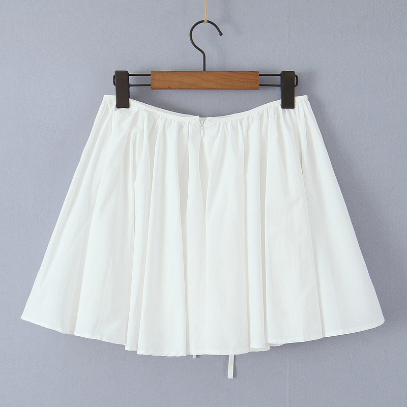 2023-as balettlány fűzős masni cipzáros derékrész, aszimmetrikus, A-bélésű, rovátkolt mini esernyőszoknya korcsolyázó szoknyák fehér fekete