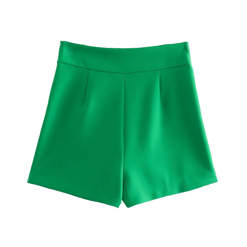 Xitimeao naiste moe ees, plisseeritud detail lühikesed püksid seelikud, vintage, kõrge vöökohaga külg tõmblukk, naiste stiilne Skort Mujer