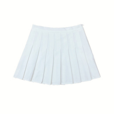 Īsi svārki sievietēm Vasarīgi, jauki un forši, plāni svārki ar augstu vidukli A-līnijas soma Hip Hot Girl melni kroku maksi