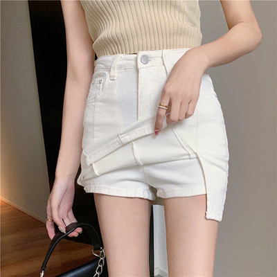 Mini svārki Sievietēm ar sānu šķēlumu Dizains Draugi Džinss Moderns Faldas BF Studentu High Street Party Sexy Club Jaunumi