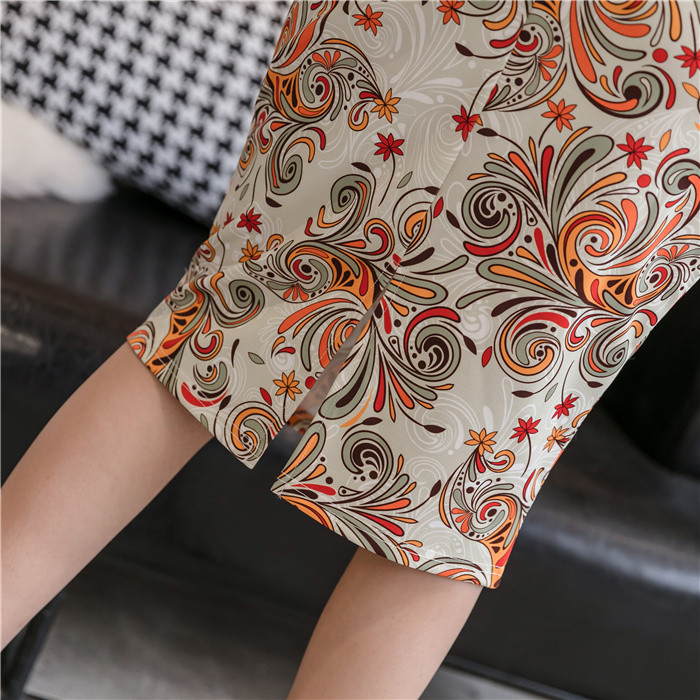 Sieviešu Empire elastīgi svārki Sieviešu retro svārki līdz ceļgalam taisni Bling-bling svārki 8Z