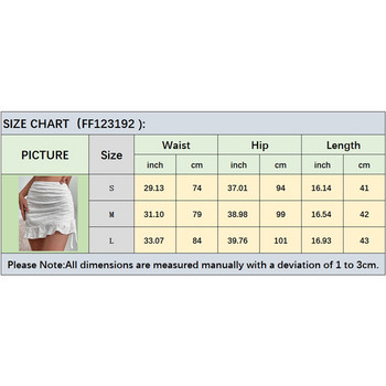 Xingqing πλισέ φούστα y2k Γυναικεία αισθητική φλοράλ κορδόνι με ψηλόμεσο βολάν φούστα με κοψίματα λευκή μίνι φούστα Καλοκαιρινό streetwear