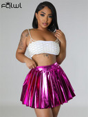 HABBRIS vasaras seksīgi, masīvi kroku svārki sievietēm, 2023. gada, melni rāvējslēdzēja mini svārki, ikdienas pludmales sieviešu svārki