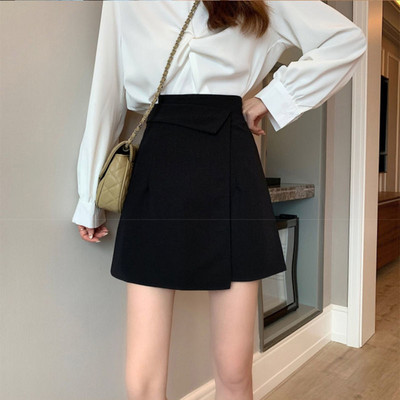 Szoknyák Női Irodai Szabadidő Összes Stílusos Birodalom Nyár Egyszerű Aszimmetrikus Női Koreai Stílus Elegáns Mini Faldas Design