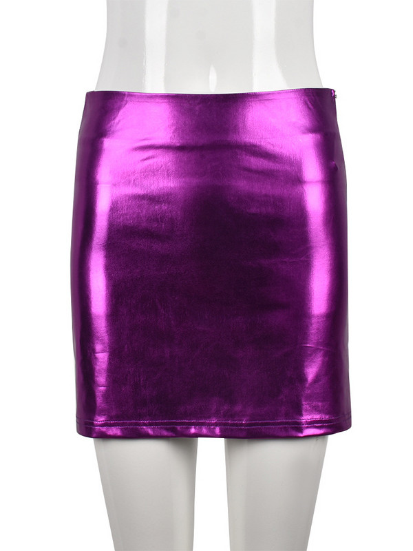 Habbris őszi szexi PU szoknyák klubruha női 2022-es magas derekú, rugalmas cipzáras rövid szoknya női tömör redőzött szoknya