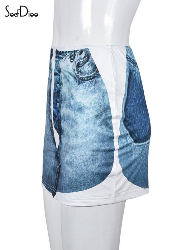 Dámske hipsterské mini sukne s vysokým pásom a imitáciou džínsoviny Soefdioo, streetwear, hipsterské nohavice s vysokým pásom, mini sukne 2023, párty, klub, dámske nohavice