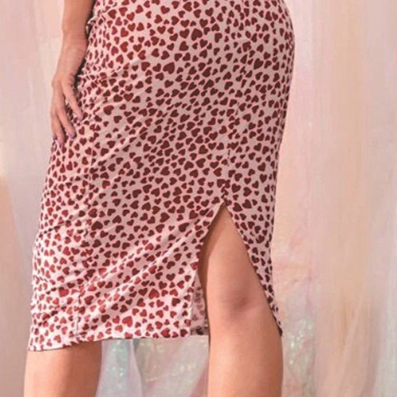 Vasaras apdrukas svārki Modes sievietēm Bodycon Biroja svārki līdz ceļgaliem Sieviešu svārki ar augstu vidukli Mujer Faldas zīmulis ikdienas svārki A-line