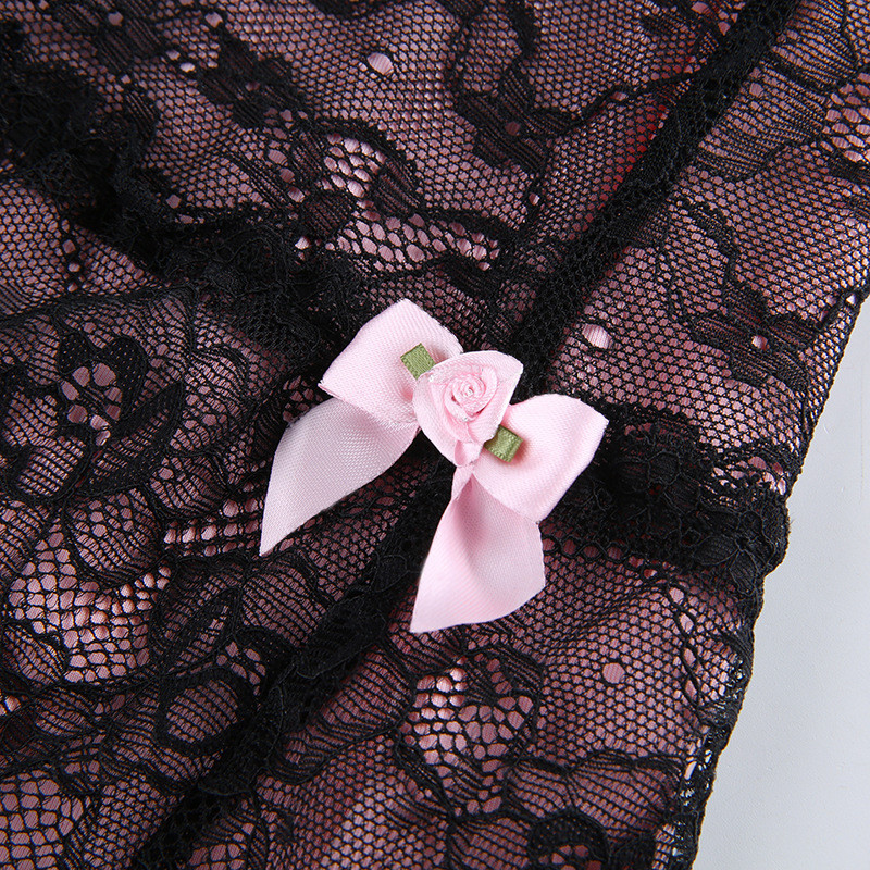 Vasaras caurspīdīgi mežģīņu svārki Seksīgi sieviešu gotikas Y2K panka stila mini svārki, estētiski vintage 90. gadu ielu apģērbi Goth Party ikdienas svārki