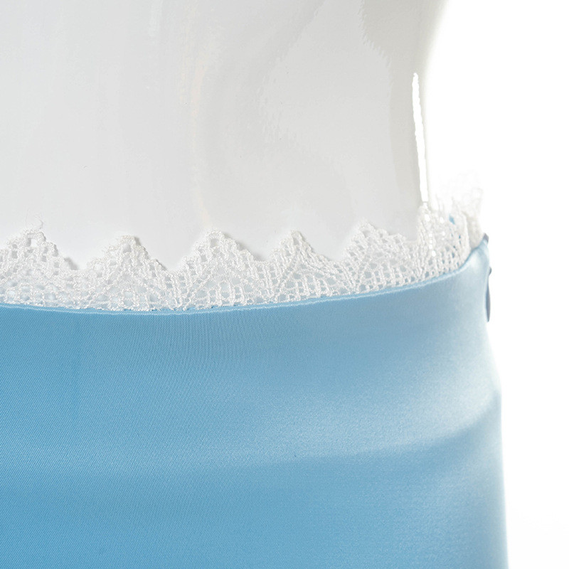 Ljetna jednobojna suknja Ženske Y2K suknje a-kroja Harajuku čipkana patchwork ležerna ulična odjeća za zabave s visokim strukom Mini suknje za e-djevojke