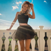 Moterys Moterys Merginos Tiulis Tutu Mini Organza 3 sluoksnių Vakarėlis Sijonas Princesės Vakarėlis Sijonas Suknelė Sijonai Suaugusiesiems Puošnūs baleto šokių drabužiai