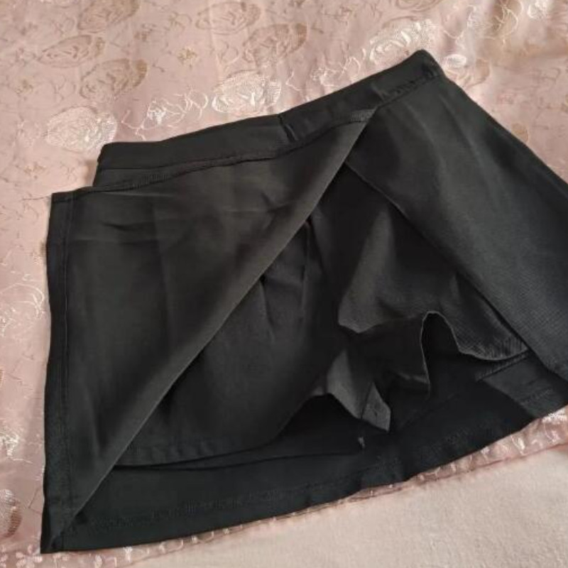 Fuste mini femei, cu fante laterale, dulciuri calde, neregulate, solide, Y2k, șic, fraged, talie înaltă, îmbrăcăminte de stradă de vară, îmbrăcăminte subțire perfectă, modă