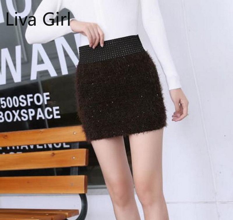 Bársony szoknyák Szexi csípőszoknyák női parti elasztikus szoknyák High Fashion Stretch Club ceruza mini fekete szoknya Skinny szoknya Lady