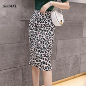 SEXMKL Γυναικεία Καλοκαιρινή λεοπάρ φούστα 2023 Σέξι ψηλόμεση κορμάκι φούστες Streetwear Κορεάτικη γυναικεία μολύβι φούστα Jupe Femme