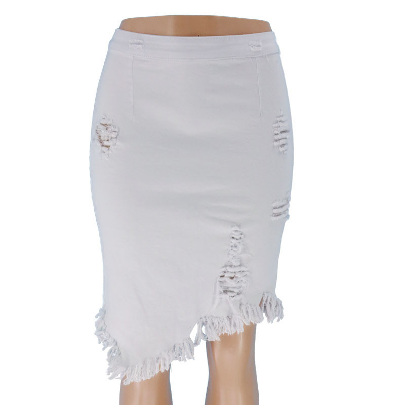 Naiste teksaseelik, ebakorrapärased tutid, soliidsed, seksikad naiste seelikud Highstreet õhukesed, moodne stiil Tasuta kohaletoimetamine suverõivad