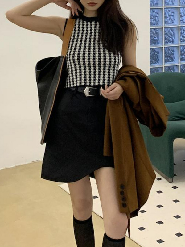 Aszimmetrikus szoknyák Női Elegáns Elegáns Nyári Új Stílusos Irodai Női Koreai Divat Ruházat Teljesen illő magas derekú Basic Faldas