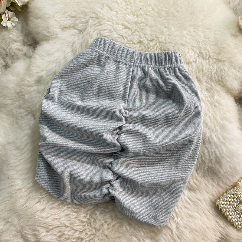 Mini kokvilnas svārki sievietēm, vienkārši salocīti Mujer korejiešu stila svārki ar augstu vidukli, īsi Jupe zīmuļu svārki