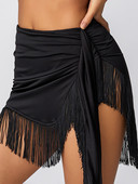 Sieviešu puskleita vienkrāsaini pušķi, neregulāra apakšmala Pavasara vasara Street ikdienas ballīšu svārki