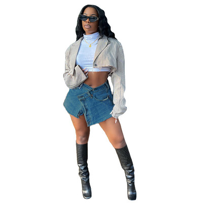 Seksīgi svītraini šņoršorti sievietēm 2023. gada pavasaris, vasara, jauna mode, temperaments, ikdienišķi viltus kabatas īpaši īsi mini sporta šorti