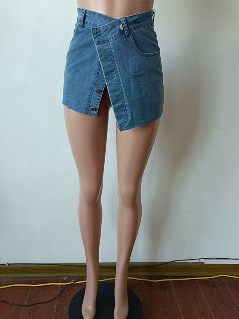 Seksīgi svītraini šņoršorti sievietēm 2023. gada pavasaris, vasara, jauna mode, temperaments, ikdienišķi viltus kabatas īpaši īsi mini sporta šorti