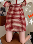 Sieviešu svārki ar augstu vidukli, daudzkrāsaini rūtaini, modes Harajuku vintage eleganti biroja dāmu svārki ikdienas A-Line pavasara rudens svārki