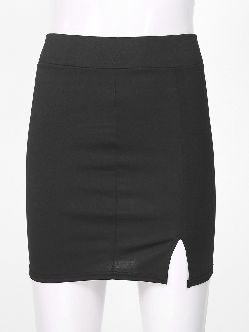 Micro Mini kõrge vöökohaga seelikud Seksikad naiste lõhestatud Bodycon Pencil Mini seelik vabaaja pakett puusa lühikesed seelikud Naiste ööklubi seelikud