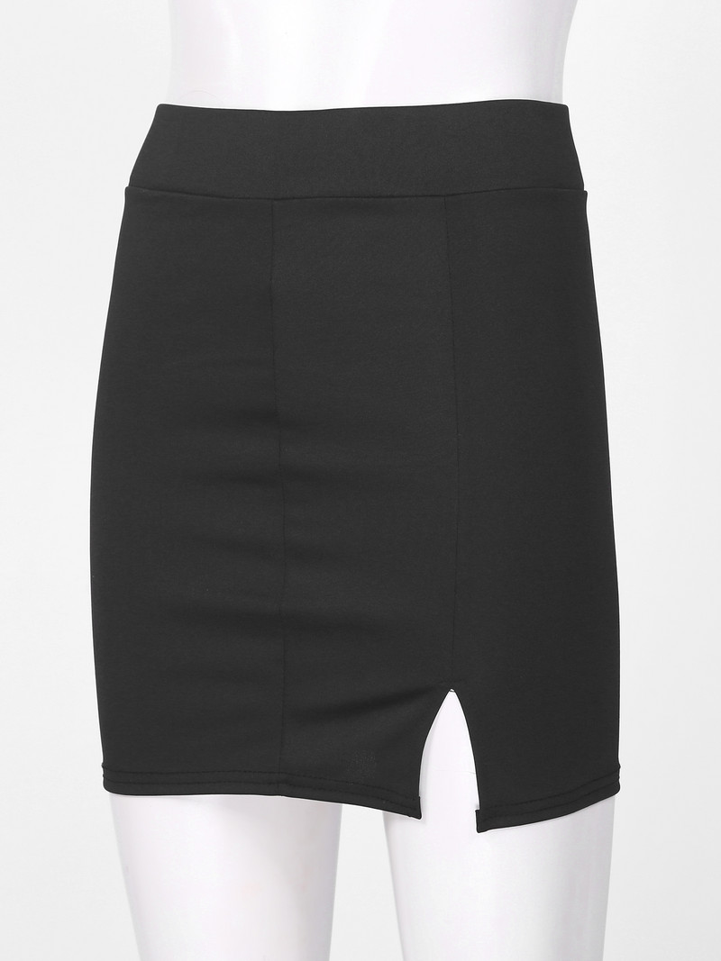 Micro Mini kõrge vöökohaga seelikud Seksikad naiste lõhestatud Bodycon Pencil Mini seelik vabaaja pakett puusa lühikesed seelikud Naiste ööklubi seelikud