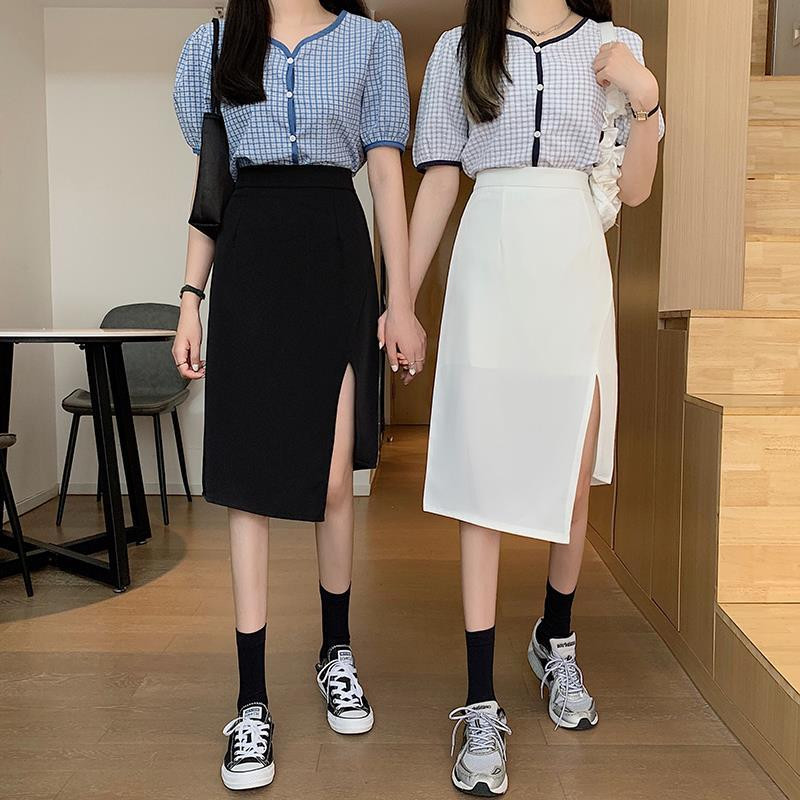 Fuste Femei Design asimetric Femeie matură Ins Moda Neregulat Ulzzang Chic Solid Cauzal Empire Imbracaminte de stradă All-match Sexy