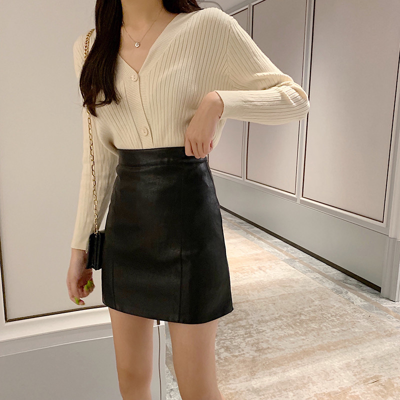 Femei Sexy Slim Formal Solid Fuste Creion Piele PU Nouă Summer Wrap Talie Înaltă Elegant Office Lady Fit Casual Mini Fuste Chic