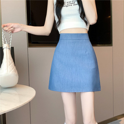 Új mini szoknyák női fekete irodai női magas derekú elegáns vékony OL szoknya Diákok divatos egyszerű nyári szexi szoknyák